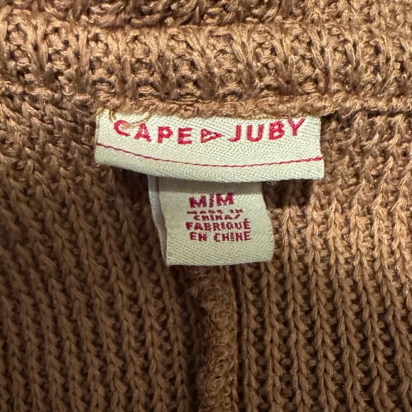 Cape Juby Medium Chestnut Brown Scoop Neck Knitted Sweater - Picture 3 of 3